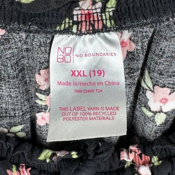 Floral Peasant Top Junior's XXL Puff Sleeve Whimsigoth Fairy Femme Grunge - Picture 6 of 8